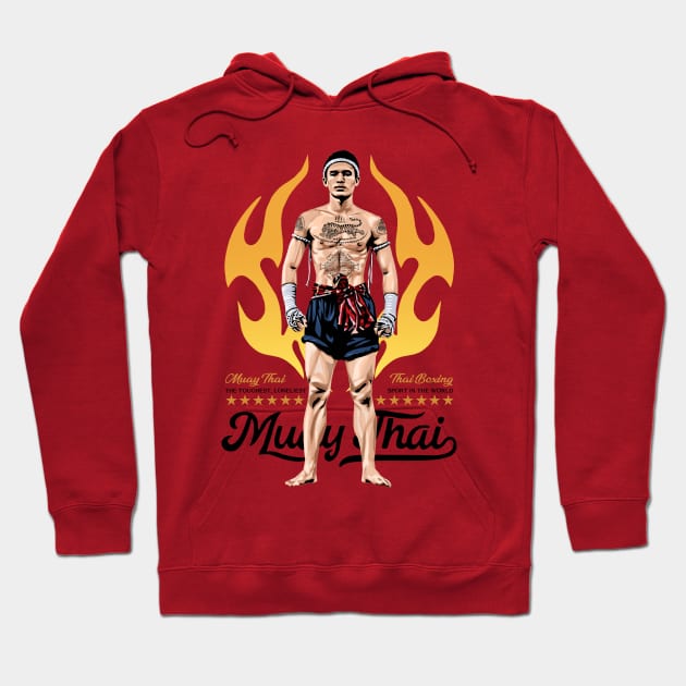 Muay Thai Boran Hoodie by KewaleeTee